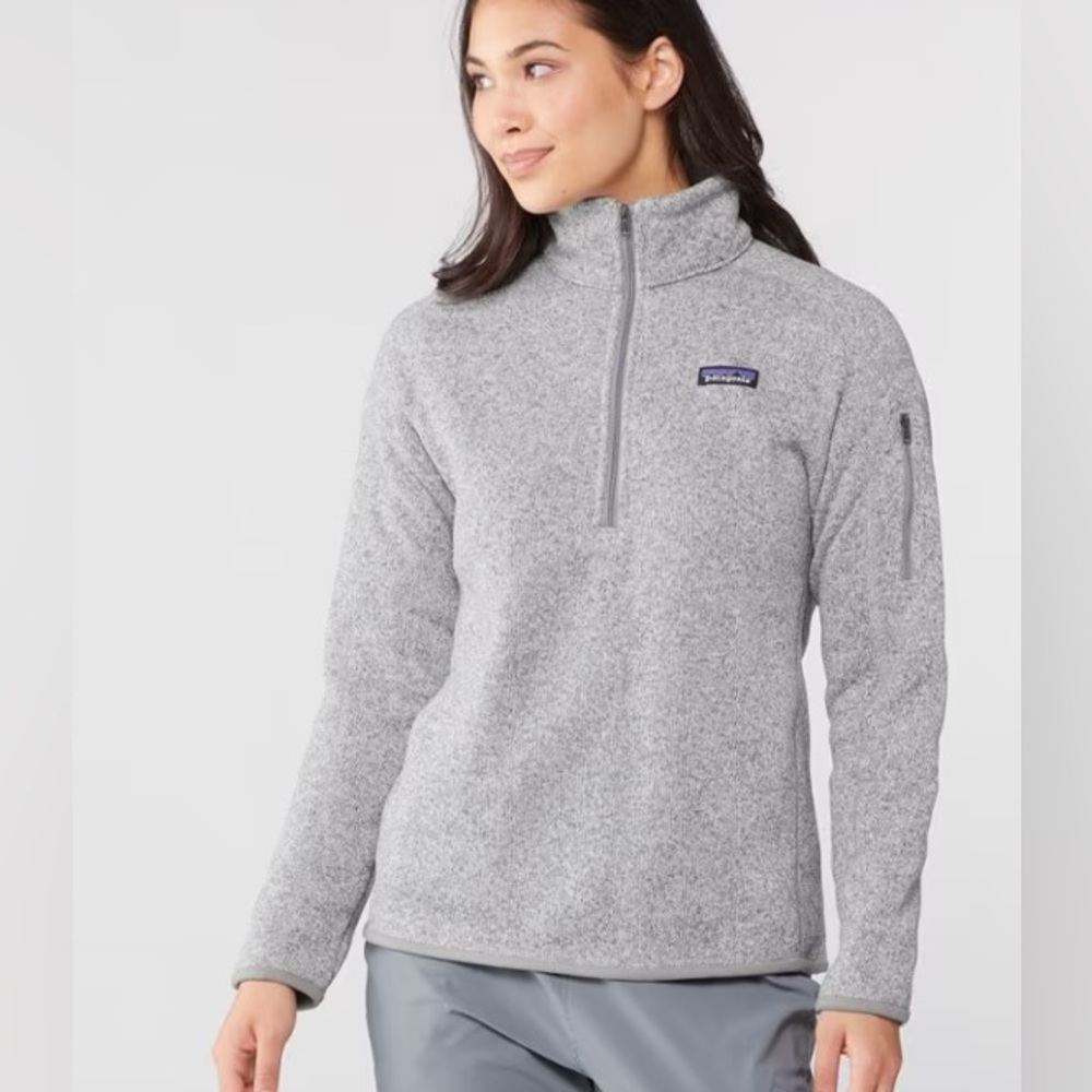 Patagonia better sweater quarter zip in grey size small